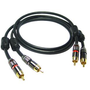 东方华普双莲花音频线RCA红白DVD机接功放低音炮音箱线纯铜双屏蔽