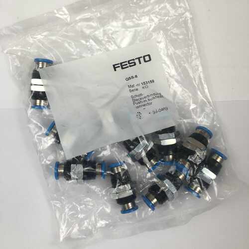 售前询价FESTO插入式穿板接头 QSS-8 153159 全新原装正品现货
