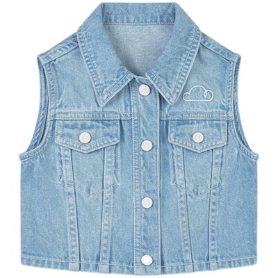 PetiteRevery休闲牛仔马甲