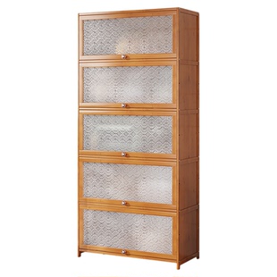 餐边柜子厨房储物茶水置物边柜楠竹酒柜客厅靠墙橱柜电视柜旁转角