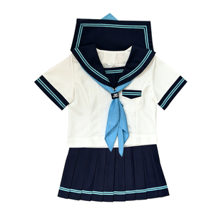 【北璃酱】正版水手服女jk制服套装海军领校供可爱夏蓝三本基础款