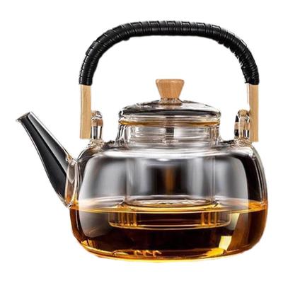 围炉煮茶壶煮茶炭火玻璃提梁壶大容量加厚耐热家用喝茶碳功夫茶具