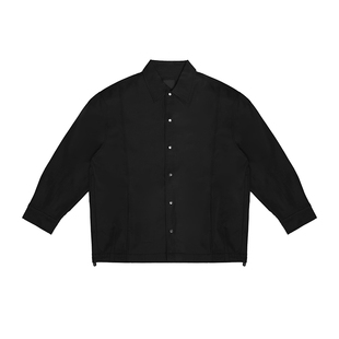 百机薄款夹克外套男工装衬衫廓形女春秋日系宽松上衣新款休闲长袖