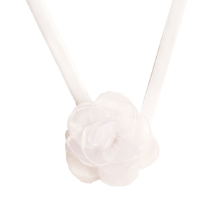 bm项链女新款丝绒choker白色花朵系带锁骨短链百搭brandymelville