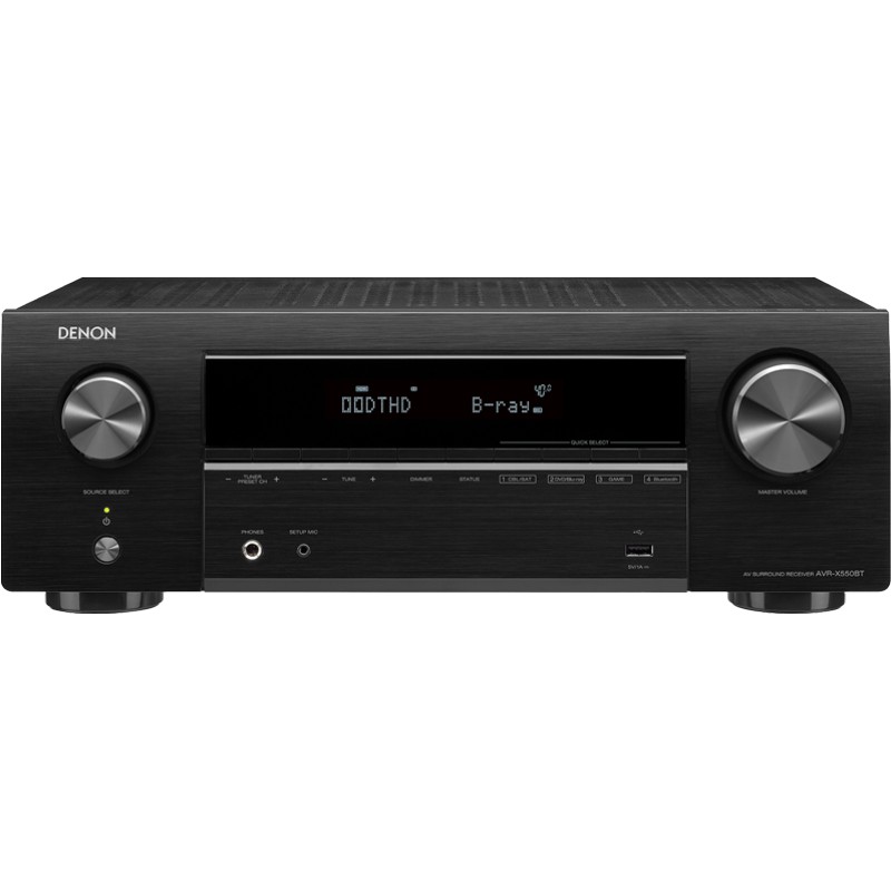 Denon/天龍 AVR-X550BT 5.2聲道家用影院功放機(jī)大功率專業(yè)藍(lán)牙