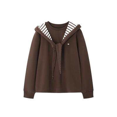 时然连帽披肩设计卫衣