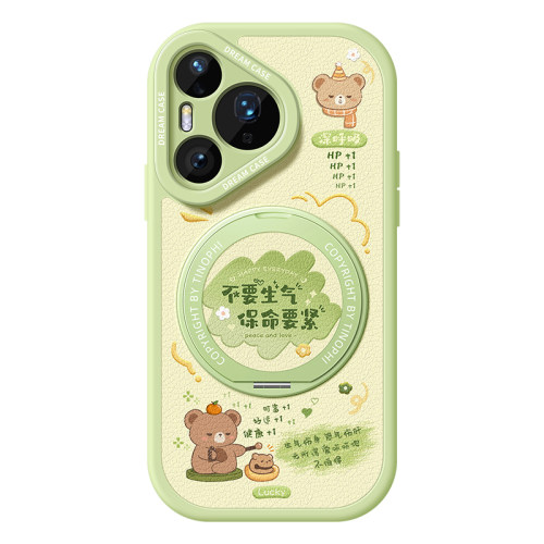 适用华为pura80手机壳女款pura70ultra保护套防摔p60art全包p50硅胶p40磨砂p30带支架pro+卡通文字p80软外壳