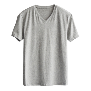 德国舒雅内衣男士 2件装20029M舒美棉纯棉V领短袖上衣打底汗衫T恤