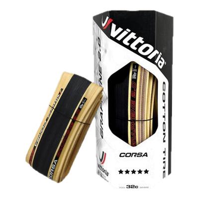 VITTORIA CORSA维多利亚科萨2.0公路自行车轮胎开口黄边车外胎