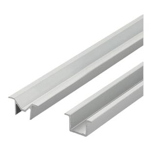 金属衣柜移动上下轨道免开槽推拉门滑轮吊轨柜子滚滑凹凸静音隔断