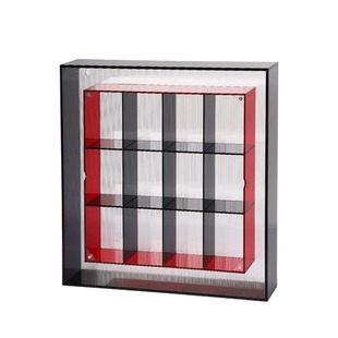 檀健次防尘盲盒收纳展示架泡泡玛特展示盒手办展示盒盲盒展示柜