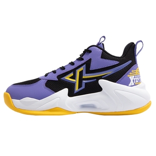 特步童鞋儿童系带篮球鞋2025秋季新款大童缓震实战运动鞋男童鞋子