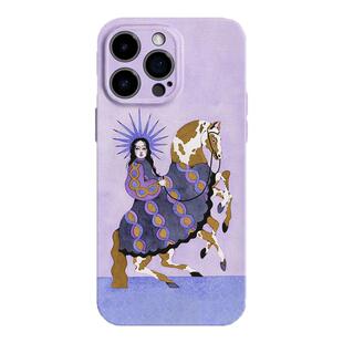 【驭马女神】中古风艺术适用iPhone17/16promax手机壳华为pura70苹果14红米k70软vivoS20小众opporeno9畅享70