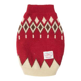 Lazyeazy宠物狗狗衣服费尔岛毛衣冬季保暖舒适节日中小型犬衣服