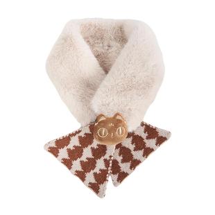 大英博物馆可爱毛绒围巾冬保暖新年礼物送闺蜜女生生日礼物实用