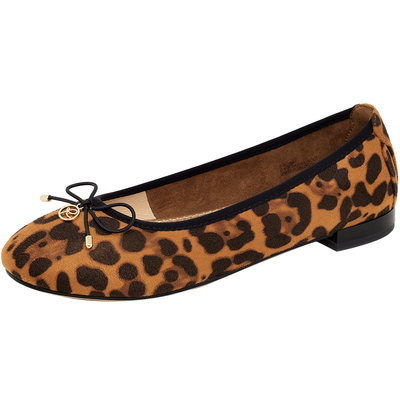 REEMOOR法式复古豹纹平底单鞋女