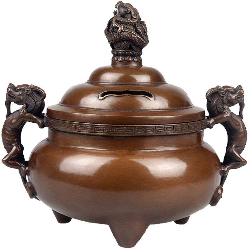 铜聚德大明工艺品居室茶道盘香炉