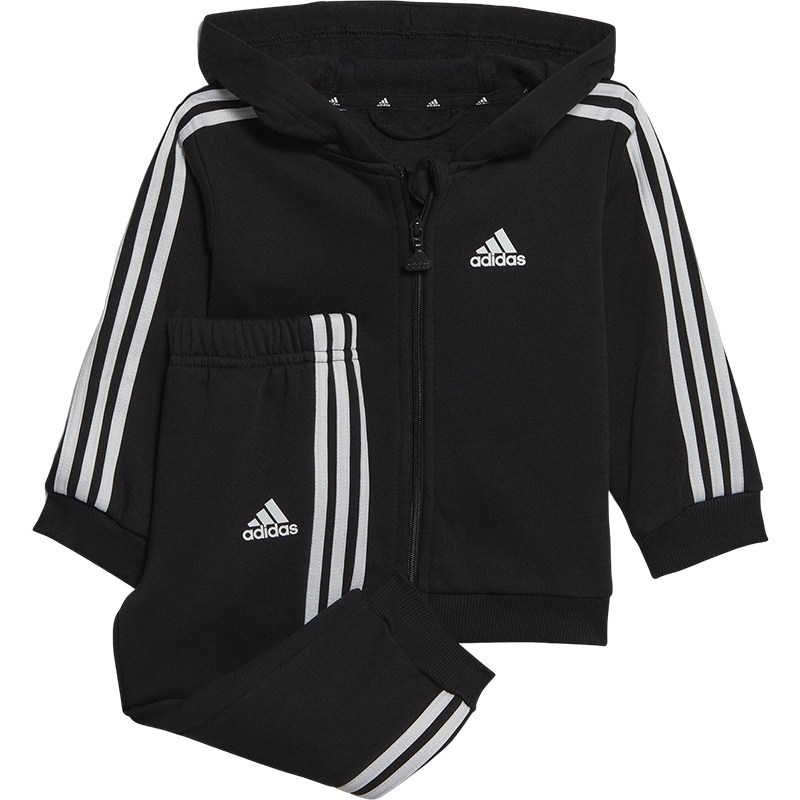 Adidas/阿迪达斯正品2025秋季款婴童户外运动慢跑休闲套装HR5866