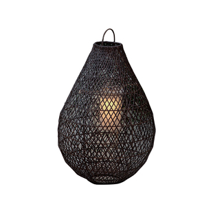 叕木|夜归落地风灯\东南亚进口藤编日式侘寂风创意氛围灯草坪灯