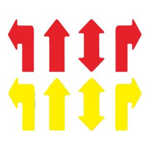 地面箭头指示标地贴工厂车间人行通道地贴方向指引左转右转提示牌无字拐弯转弯标示贴医院地面指引指示标识贴