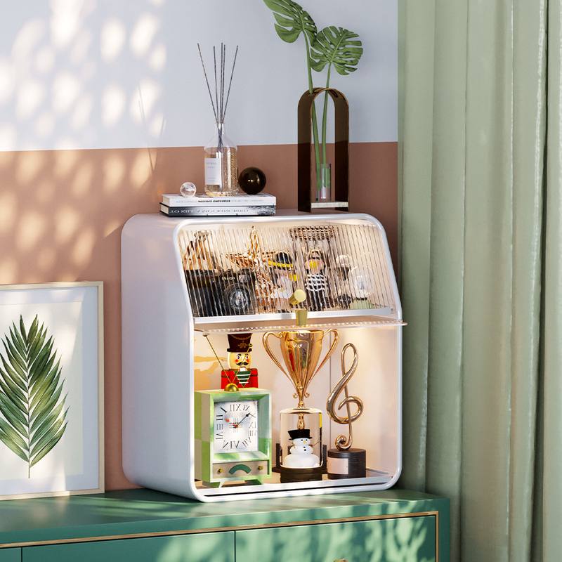 防尘厨房调料置物架调味品收纳调料盒架台面带门储物柜热销橱柜