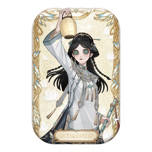 新款第伍人格古董商长方形徽章胸针双闪吧唧生日自印谷子游戏周边