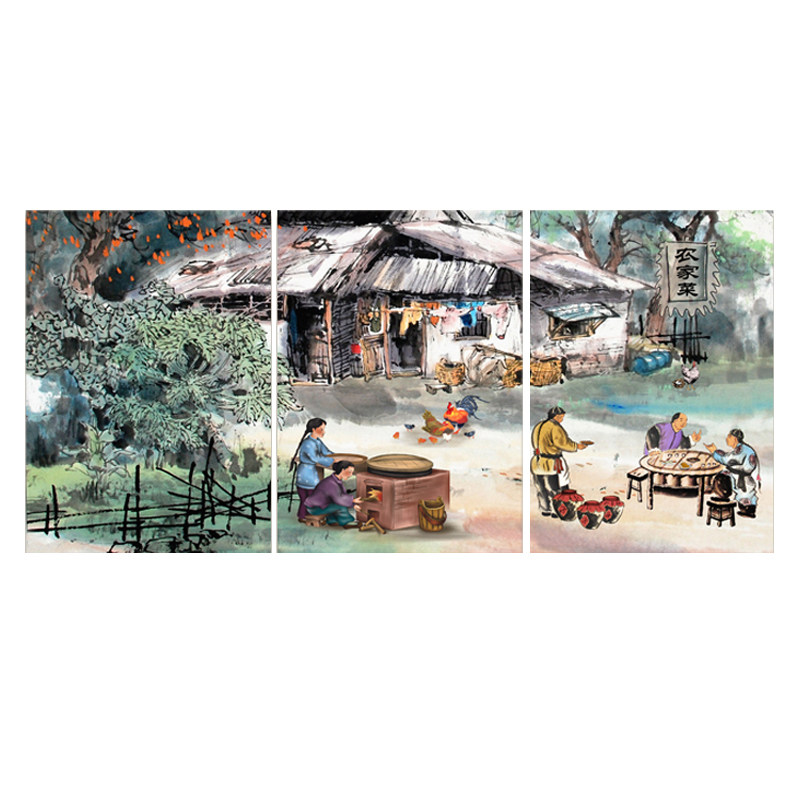 农家乐挂画餐厅包间墙壁画餐馆店墙面装饰餐馆创意个性饭店装饰画
