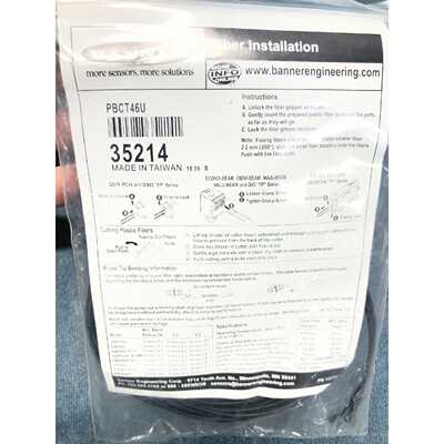 议价BANNER邦纳PBCT46U35214漫反射式光纤传感器维修
