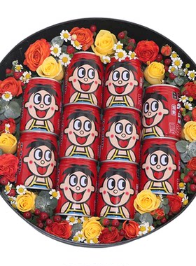 送女友旺仔零食花束全国配送上门