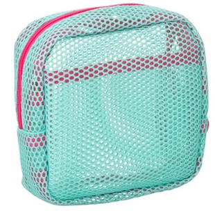 多巴胺豆腐包迷你网纱便携旅行洗漱化妆品收纳包补妆包网格杂物包