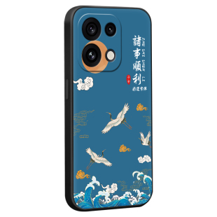 秋昊适用opporeno16手机壳PMM110氛围感拉满。欧珀reno16气质外壳opop仙鹤纳福pmm110防摔保护套reno16设计感