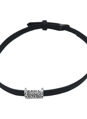 孙千同款项圈皮革字母百搭项圈