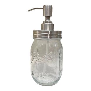 轻奢洗手液分装瓶大容量洗洁精洗衣液玻璃空瓶按压式家用透明瓶子