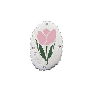 宇宙记号「郁金香」ESREVINU原创设计 Tulip日系少女银质胸针领针