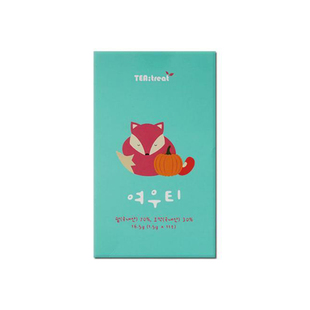 韩国直邮tea: treat花茶养身青肠排湿去水肿狐狸茶猫咪茶迷你22包