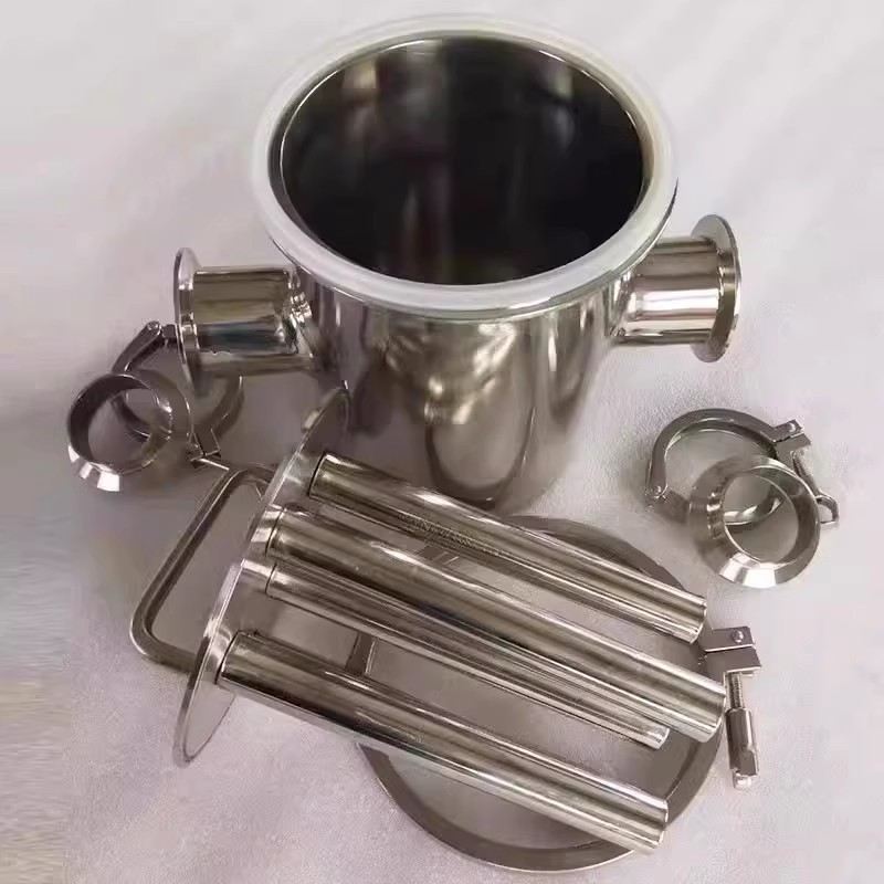 磁性过滤器不锈钢卫生级管道强磁铁除铁器液体浆料高强磁棒吸铁器