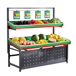 生鲜超市水果蔬菜货架 卖菜专用货架 超市水果展示架中岛堆头商用