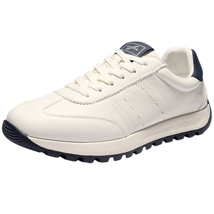 森达阿甘板鞋男2026春夏商场同款户外运动增高小白休闲鞋2CB01AM6