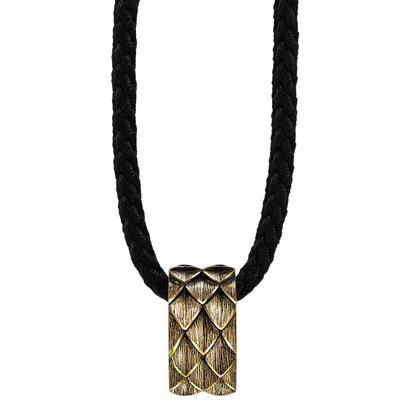 周生生NOIR酷黑系列龙鳞项链龙年生肖黄金足金吊坠94372Z计价