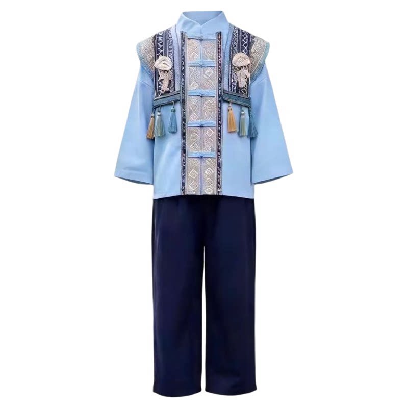 男童儿童三月三演出服广西