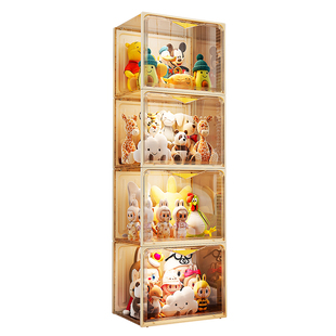 娃娃收纳桶神器毛绒玩具收纳展示柜透明装布公仔的放玩偶置物架子