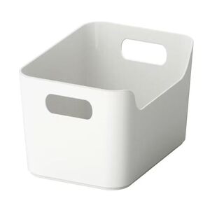 宜家乌普道拉盒子白桌面塑料浴室厨房杂物整理储物盒化妆品收纳盒