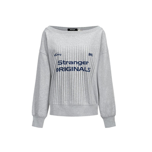 【所有女生的衣橱直播间】11E 美式斜肩圆领卫衣+宽松翻领长袖T恤