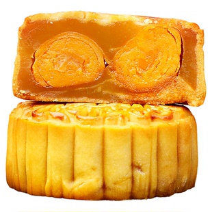 广州皇尚皇酒家双黄白莲蓉蛋黄大月饼散装广式多口味老式传统点心