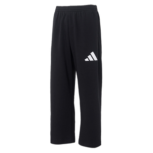 adidas阿迪达斯男子运动休闲长裤裤子黑色宽松卫裤直筒秋冬JF3567