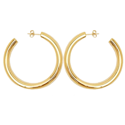 ins时髦金属C形镂空耳圈