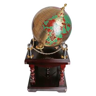 地球仪落地摆件实木纯铜高档礼品办公室校庆毕业庆典公司乔迁开业