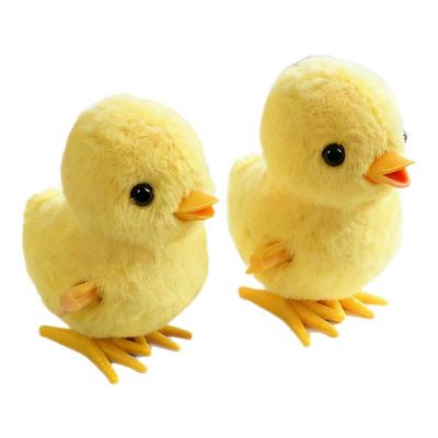 婴儿玩具发条小鸡会动仿真小黄鸡