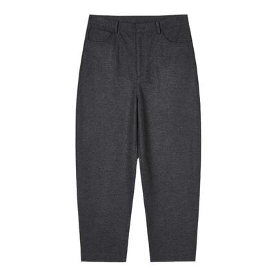 JNBY/江南布衣秋冬羊毛呢裤子女宽松混纺休闲通勤九分裤5OAE13230