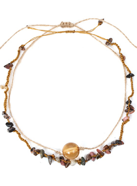 波西米亚民族风纯手工编织项链